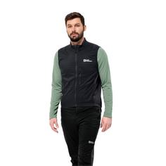 Rückansicht von Jack Wolfskin MOROBBIA ALPHA VEST M Outdoorweste Herren black