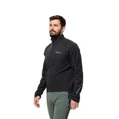 Rückansicht von Jack Wolfskin MOROBBIA JKT M Softshelljacke Herren black