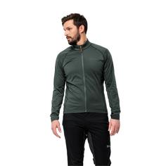 Rückansicht von Jack Wolfskin MOROBBIA FZ M Fleecejacke Herren black olive