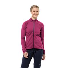 Rückansicht von Jack Wolfskin MOROBBIA FZ W Fleecejacke Damen new magenta