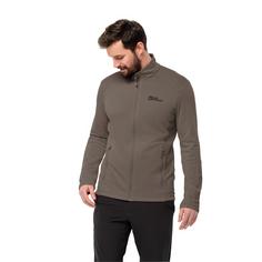 Rückansicht von Jack Wolfskin KOLBENBERG FZ M Fleecejacke Herren cold coffee