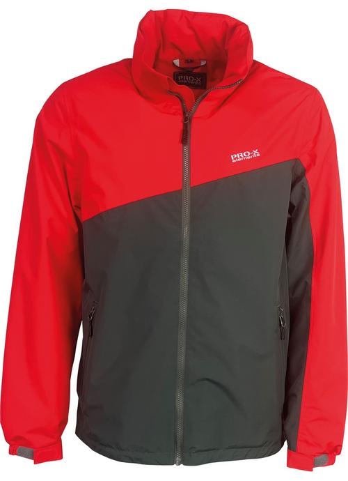 Rückansicht von PRO-X-elements AUGUST Funktionsjacke Herren Rot/Anthrazit
