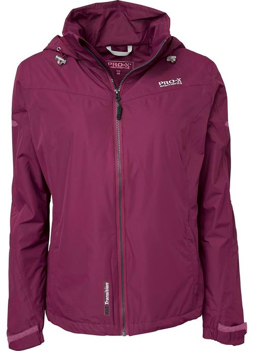 Rückansicht von PRO-X-elements FRIEDA Funktionsjacke Damen Weinrot