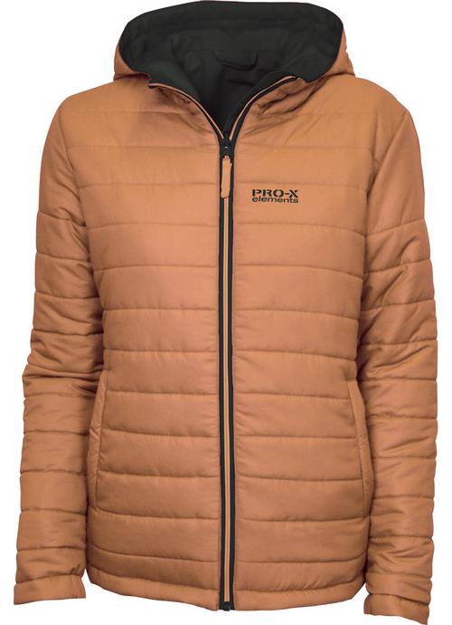 Rückansicht von PRO-X-elements HEIKE Funktionsjacke Damen Cognac