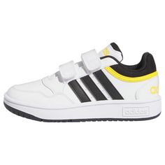 adidas Hoops Schuh Sneaker Kinder Cloud White / Core Black / Bold Gold
