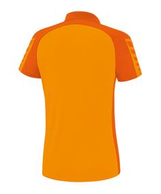 Rückansicht von Erima Six Wings Poloshirt Damen Poloshirt Damen orangeorange