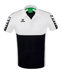 Erima Six Wings Poloshirt Poloshirt Herren schwarzweiss