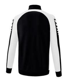 Rückansicht von Erima Six Wings Trainingsjacke Trainingsjacke Herren schwarzweiss
