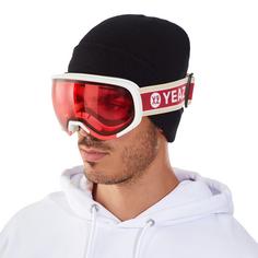 Rückansicht von YEAZ BLACK RUN Skibrille Impulse Red