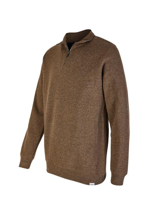 Rückansicht von Cleptomanicx Noitch Strickpullover Herren Heather Lava Smoke