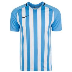 Nike Striped Division III Fußballtrikot Herren hellblau / weiß