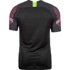 Rückansicht von Nike Gardien II Fußballtrikot Herren schwarz / rosa