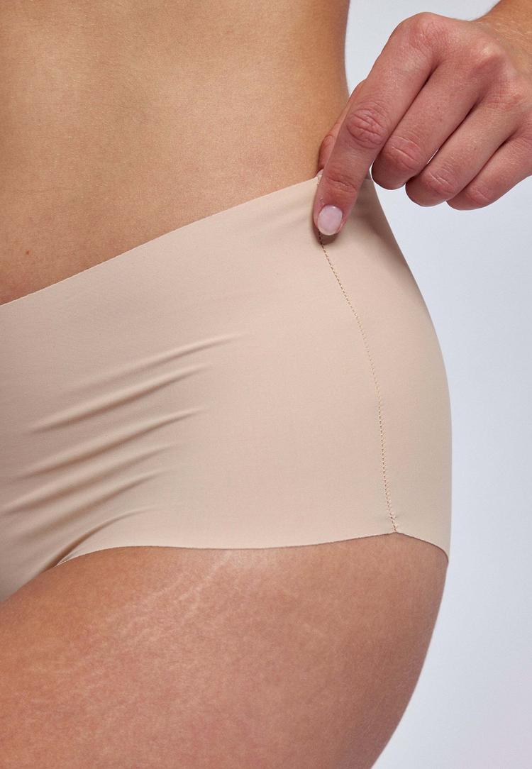 Snocks Snocks High Waist Hipster aus Mikrofaser Unterhose Damen - Hellbeige - 4 | SportScheck