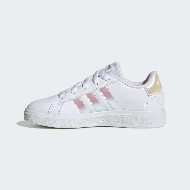 adidas adidas Grand Court Lifestyle Lace Tennisschuhe Sneaker Kinder - Cloud White / Iridescent / Cloud White - 5 | SportScheck