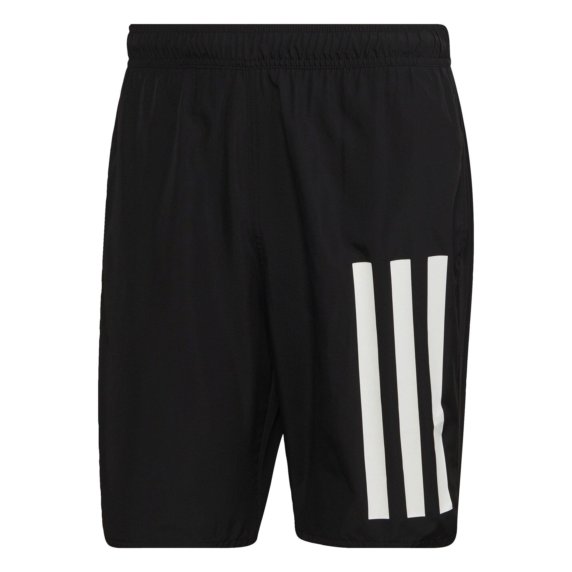 kaufen / Badehose Length Adidas Black von im Online White Badeshorts Classic 3-Streifen Herren Shop SportScheck