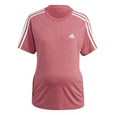 adidas Maternity T-Shirt – Umstandsmode T-Shirt Damen Pink Strata Mel. / White