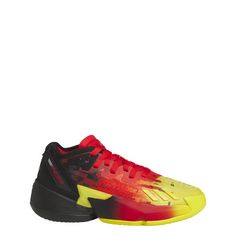 Rückansicht von adidas D.O.N. Issue #4 Basketballschuh Basketballschuhe Kinder Red / Core Black / Red