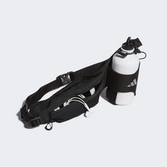Rückansicht von adidas Running Trinkflaschen-Laufgürtel Sporttasche Black