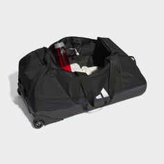 Rückansicht von adidas Tiro League Trolley Team Tasche XL Sporttasche Black / White