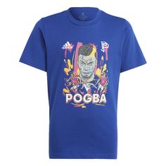 adidas Pogba Graphic T-Shirt T-Shirt Kinder Semi Lucid Blue