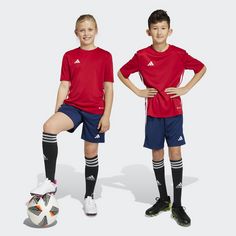 Rückansicht von adidas Tiro 23 League Trainingsshorts Funktionsshorts Kinder Team Navy Blue 2