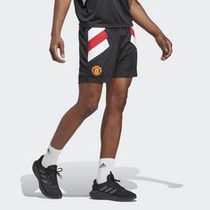 Rückansicht von adidas Manchester United Icon Shorts Funktionsshorts Herren Black