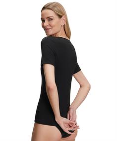 Rückansicht von Falke T-Shirt Unterhemd Damen black (3000)