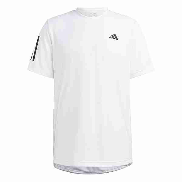 adidas Club 3-Streifen Tennis T-Shirt T-Shirt Herren White
