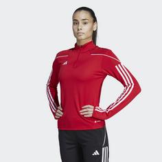 Rückansicht von adidas Tiro 23 League Trainingsoberteil Langarmshirt Damen Team Power Red 2