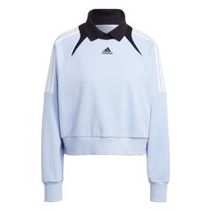 adidas Track Sweatshirt Sweatshirt Damen Blue Dawn / Black / White