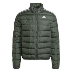 adidas Essentials Daunenjacke Winterjacke Herren Green Oxide