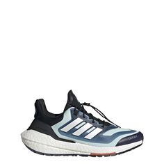 Rückansicht von adidas Ultraboost 22 COLD.RDY 2.0 Laufschuh Trailrunning Schuhe Damen Almost Blue / Cloud White / Shadow Navy