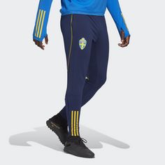 Rückansicht von adidas Schweden Tiro 23 Trainingshose Trainingshose Herren Team Navy Blue 2 / Eqt Yellow