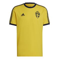 adidas Schweden 3-Streifen T-Shirt Fanshirt Herren Eqt Yellow