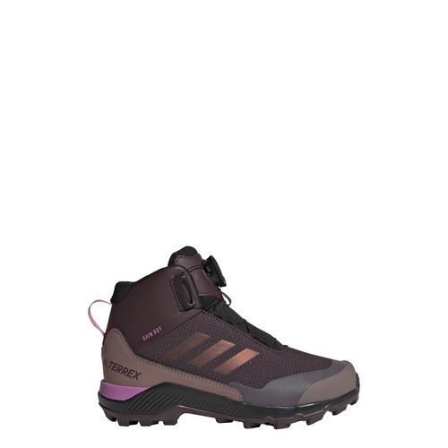 Rückansicht von adidas TERREX Mid BOA RAIN.RDY Wanderschuh Wanderschuhe Kinder Shadow Maroon / Wonder Red / Pulse Lilac