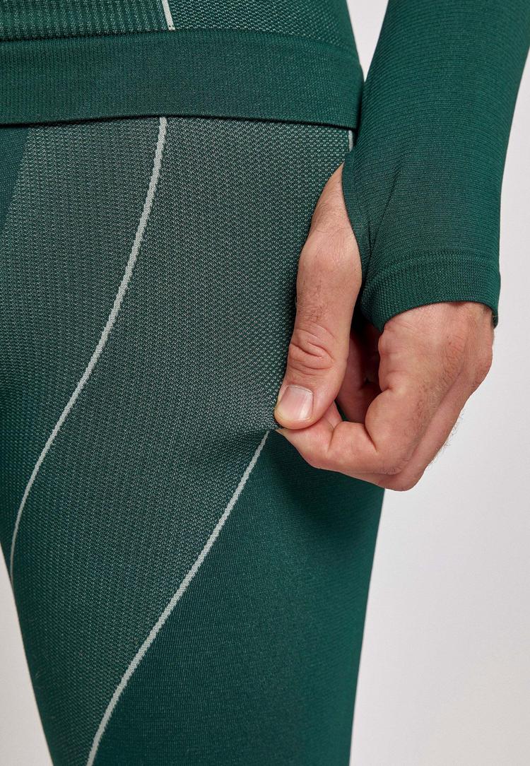 Snocks Snocks Thermounterw&auml;sche mit Daumenloch W&auml;scheset Herren - Dunkelgr&uuml;n - 4 | SportScheck