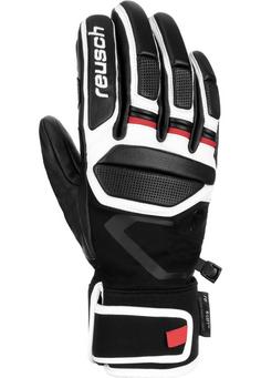 Rückansicht von Reusch Pro RC Skihandschuhe 7745 black/white/fire red