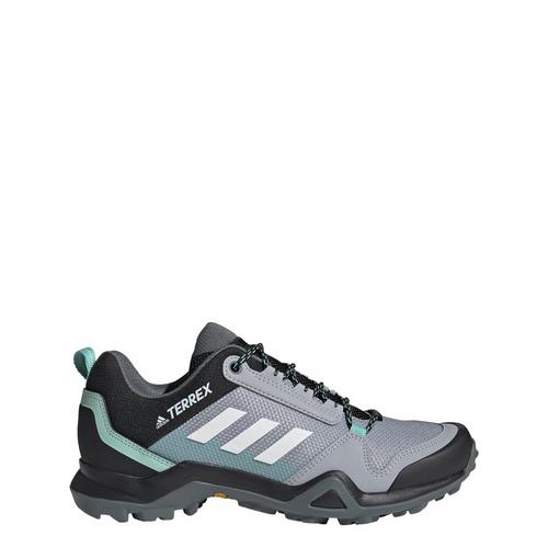 Rückansicht von adidas TERREX AX3 Wanderschuh Walkingschuhe Halo Silver / Crystal White / Acid Mint