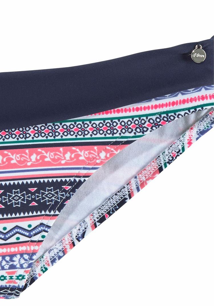 S.OLIVER S.OLIVER Bikini-Hose Bikini Hose Damen - blau-ros&eacute;-gestreift - 1 | SportScheck