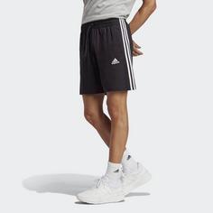 Rückansicht von adidas Essentials 3-Streifen Shorts Funktionsshorts Herren Black / White