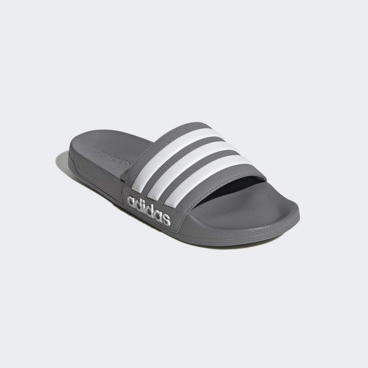 adidas adidas Shower adilette Badelatschen - Grey Three / Cloud White / Grey Three - 3 | SportScheck
