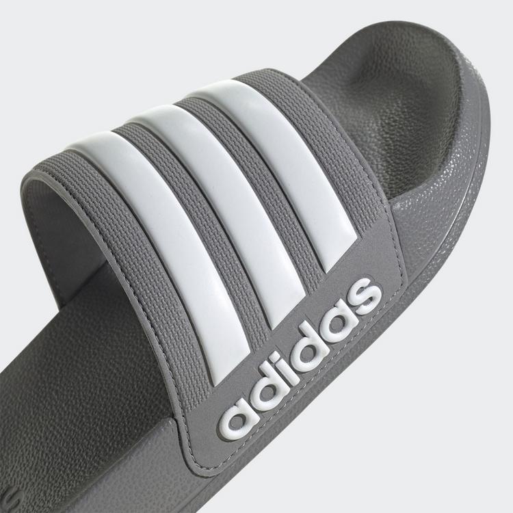 adidas adidas Shower adilette Badelatschen - Grey Three / Cloud White / Grey Three - 6 | SportScheck