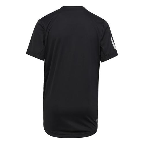 Rückansicht von adidas Club Tennis 3-Streifen T-Shirt T-Shirt Kinder Black
