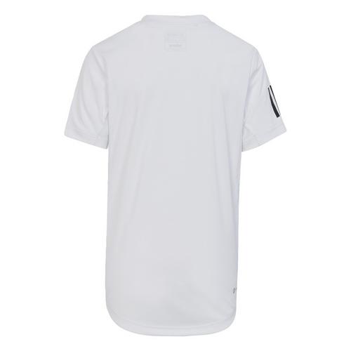 Rückansicht von adidas Club Tennis 3-Streifen T-Shirt T-Shirt Kinder White