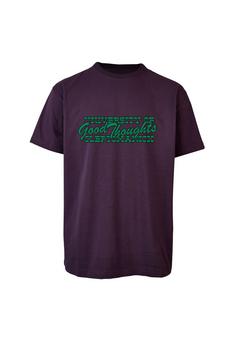 Cleptomanicx University Printshirt Herren Montana Grape