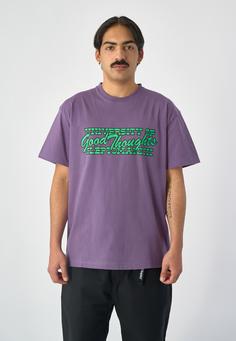 Rückansicht von Cleptomanicx University Printshirt Herren Montana Grape