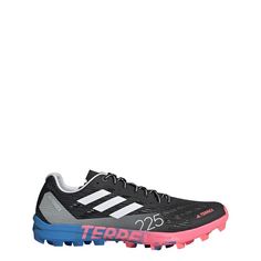 Rückansicht von adidas TERREX Speed SG Trailrunning-Schuh Wanderschuhe Damen Core Black / Crystal White / Blue Rush
