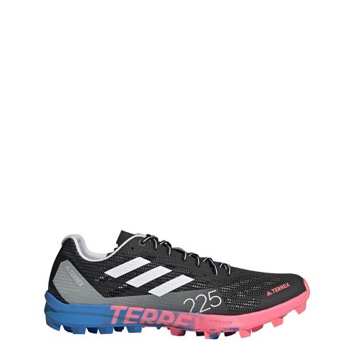 Rückansicht von adidas TERREX Speed SG Trailrunning-Schuh Trailrunning Schuhe Core Black / Crystal White / Blue Rush