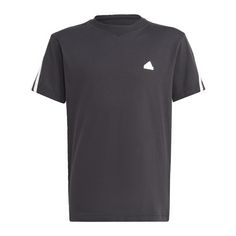 adidas Future Icons 3-Streifen T-Shirt T-Shirt Kinder Black / White