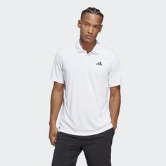 Rückansicht von adidas Club Tennis Poloshirt Funktionsshirt Herren White